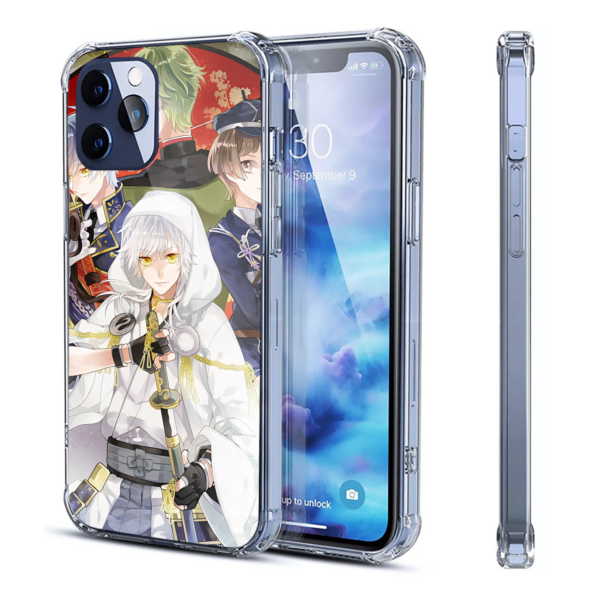 （画像用） 刀剣乱舞 Touken Ranbu 【iPhone 12シリーズ対応】透明スマホケース（クリアソフトケース）